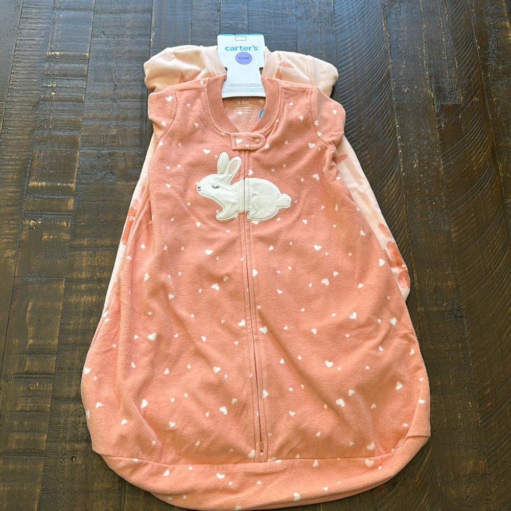 Carter’s Easy Zip-front Fleece Sleeper 2pk